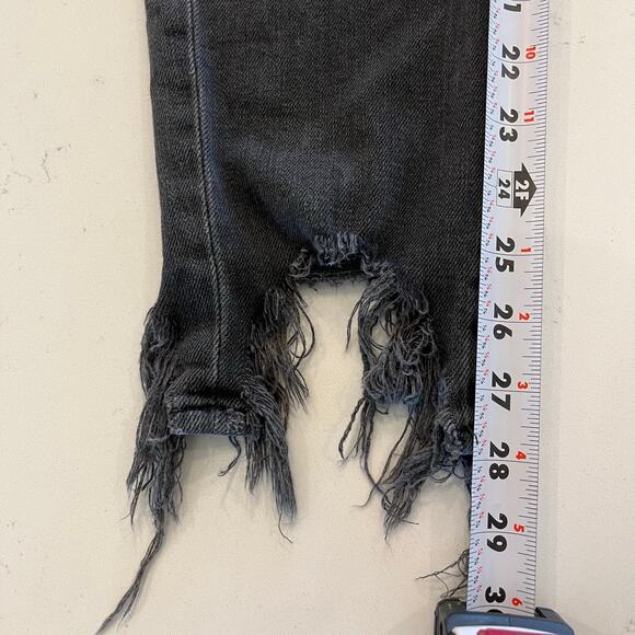 L'AGENCE High Line Skinny Jeans in Nighttime Destruction Distressed Size 25 - Picture 11 of 12